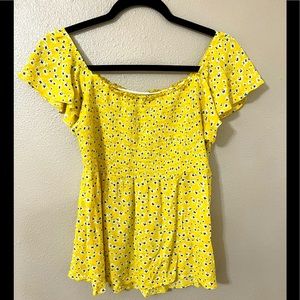 A. Byer floral yellow top